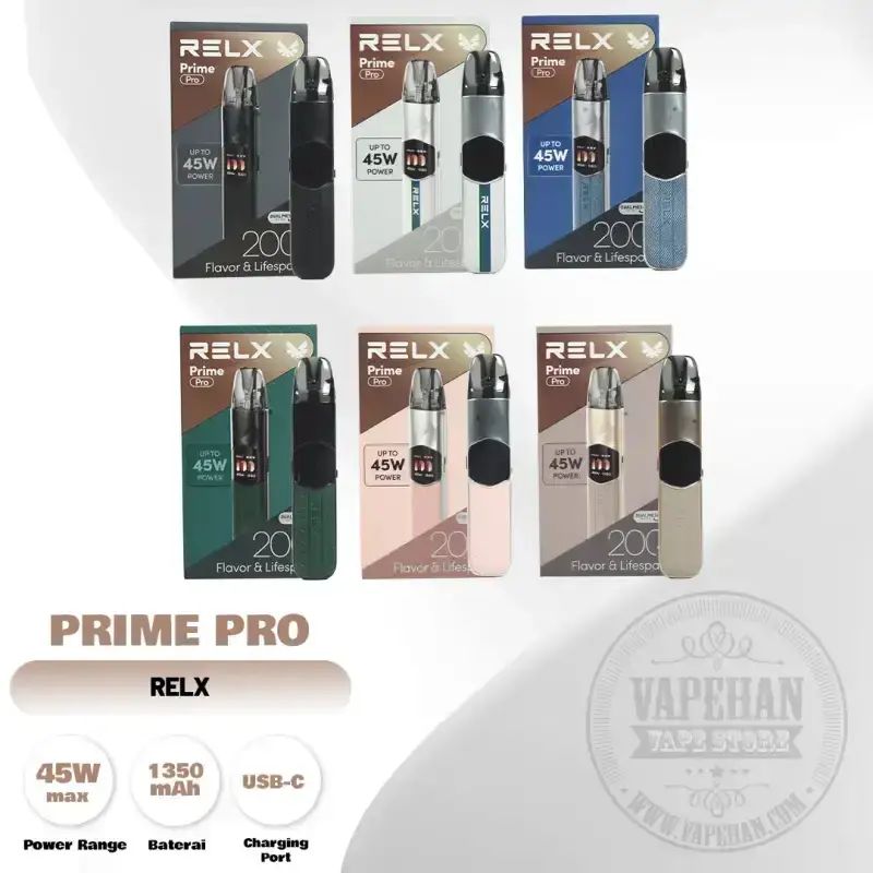 Jual Pod Vape Relx Prime Pro Pod Kit 45W 1350mah Authentic By Relx Di  Seller Vapehan Store - Vapehan Store - Kota Jakarta Timur | Blibli