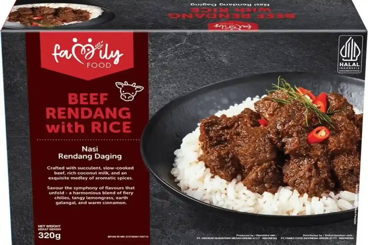Promo Family food Nasi Rendang Daging Beef Rendang With Rice [ 320 Gr