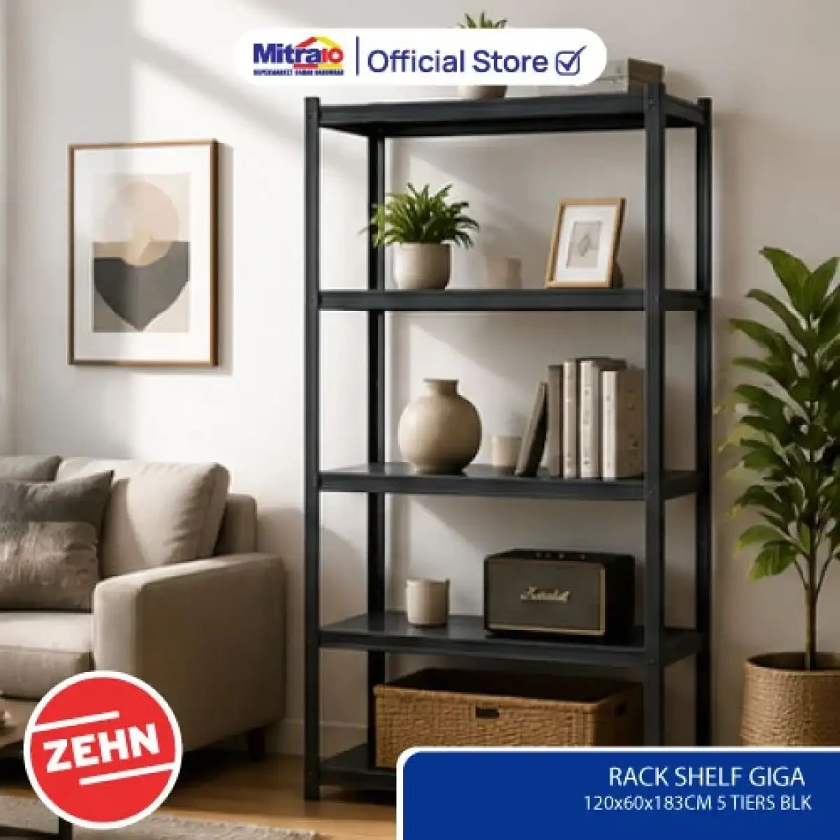 Warna Racking Jual Rak Besi Penyimpanan Rack Shelving Zehn Giga 120×60×183 Cm 5 Susun ...