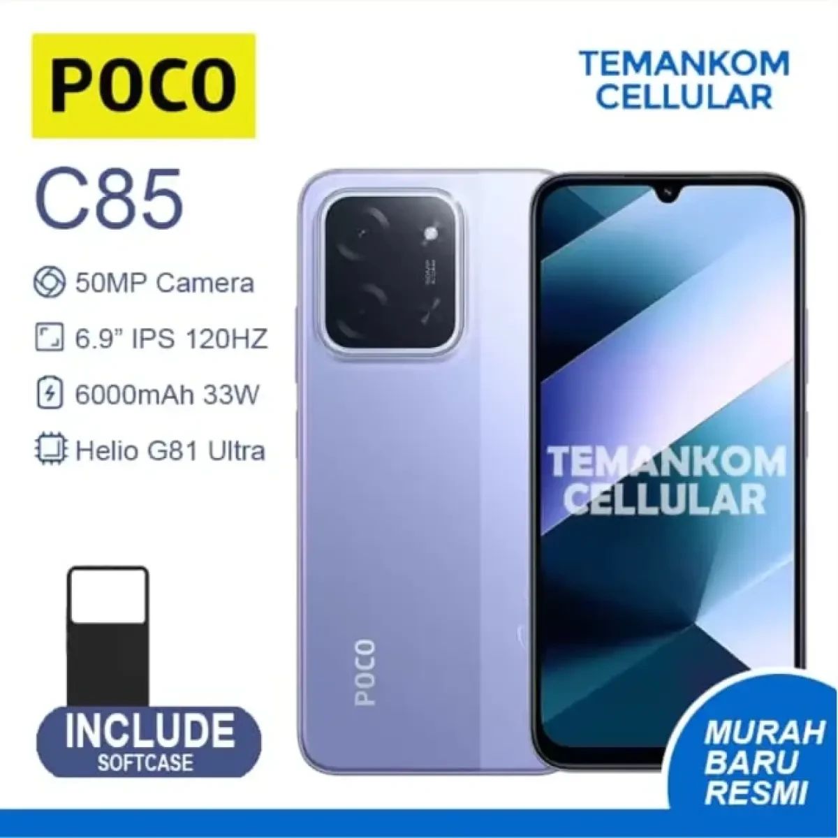 Jual Poco C85 Baru 16gb RAM 8+8/256 8/256 8gb 256gb Garansi Resmi