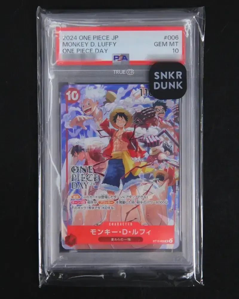 Promo One Piece Card St10-006 Psa10 Monkey D. Luffy One Piece Day
