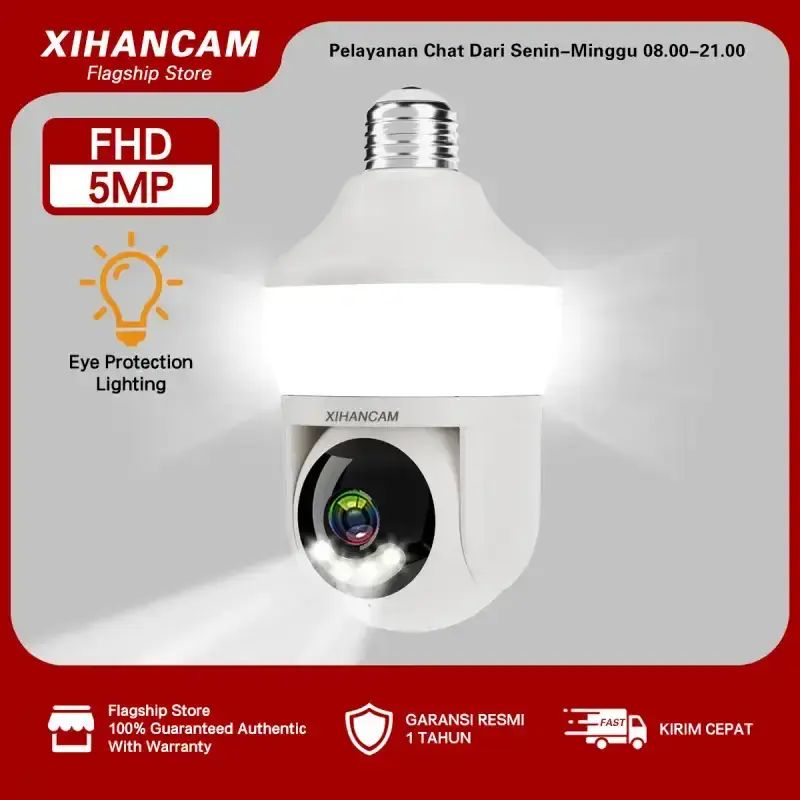 Kamera Cctv Lampu Bohlam Garansi Resmi Indonesia 🔥 Harga Murah Mei 2026