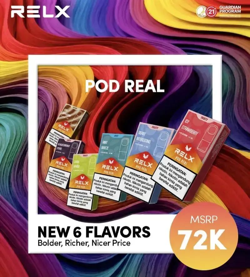 Jual Relx Pod Real Varian Rasa Lengkap Di Seller Podstarsid - Vapestore ...