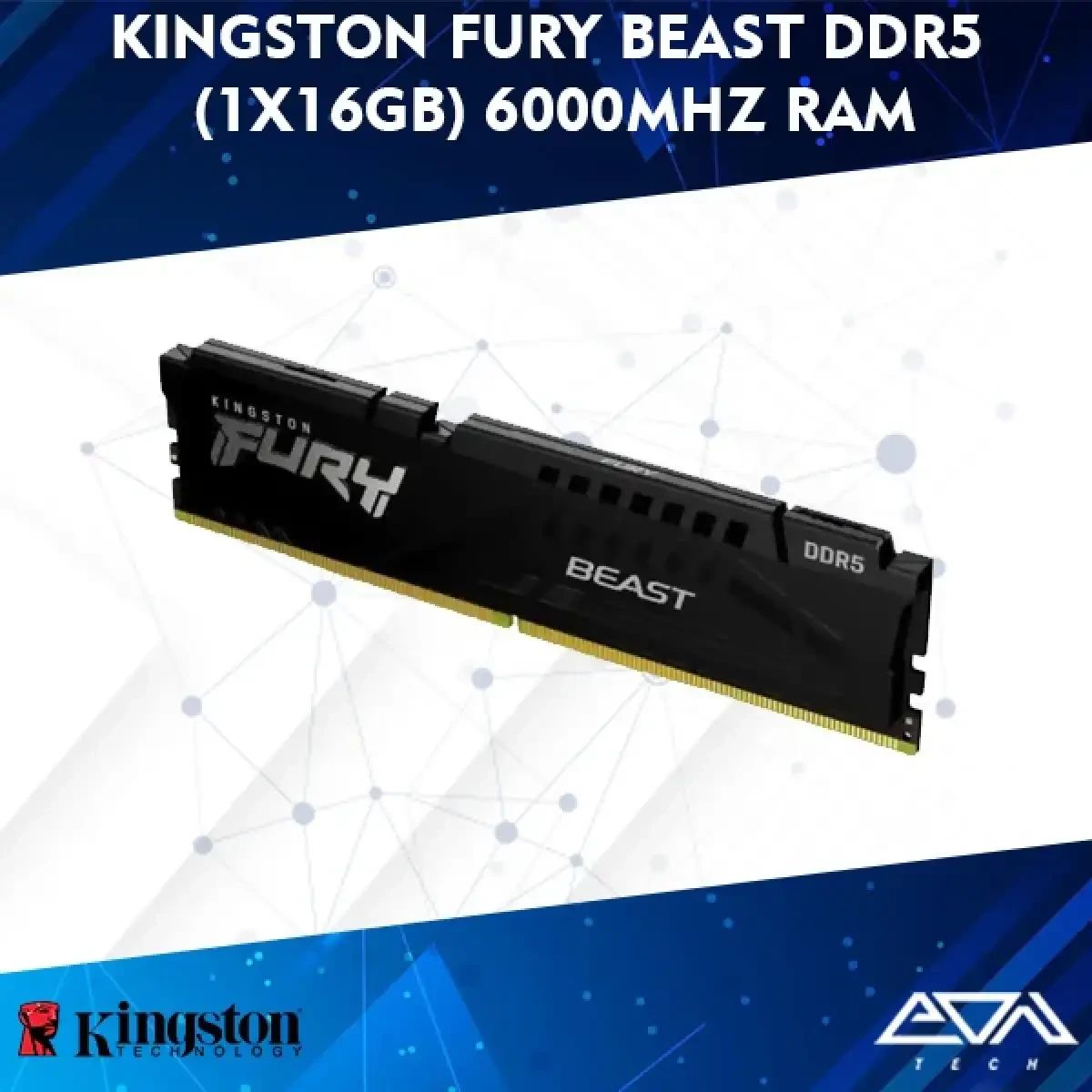 Jual Kingston Fury Beast Ddr5 16gb (1x16gb) 6000mhz RAM Memory Pc Di ...