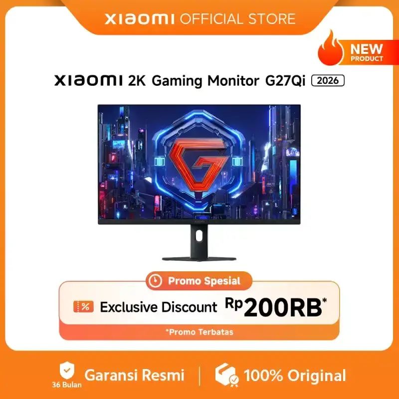 Promo Xiaomi 2k Gaming Monitor G27qi 2026 | Fast Ips Qhd Resolution ...