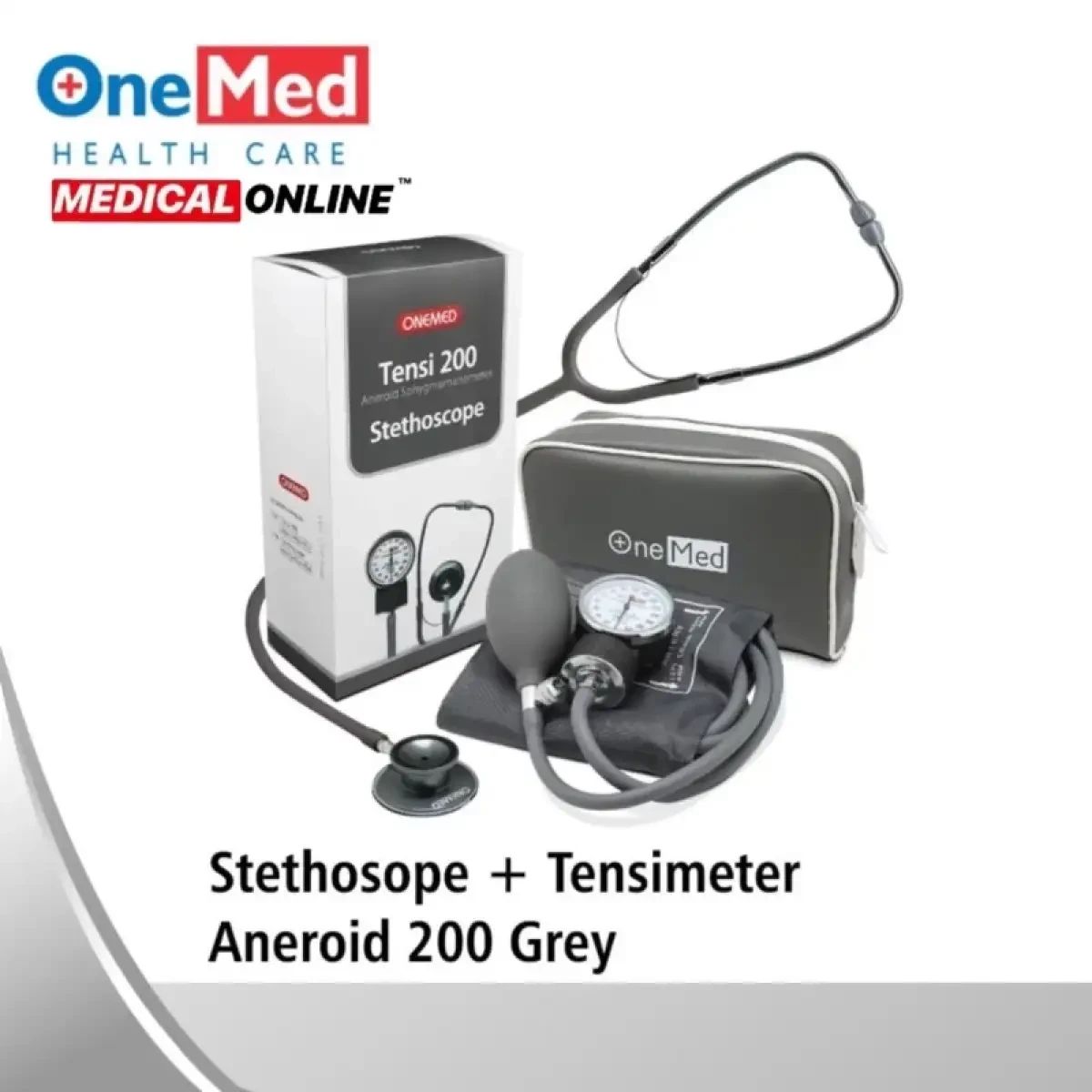 Jual Paket Set Tensimeter Stetoskop Onemed / Tensimeter Aneroid Medical ...