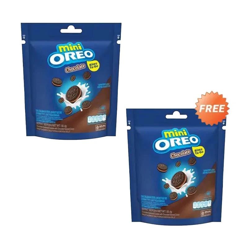 Jual Buy 1 Get 1 - Mini Oreo Biskuit Chocolate Pouch [58.4g] Di Seller ...
