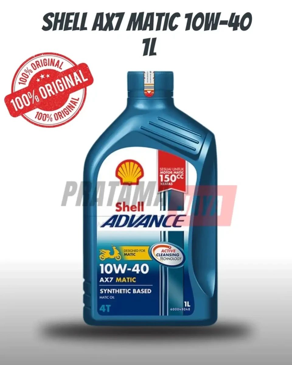 Jual Oli Shell Advance Ax7 Scooter 10w40 1l Original Di Seller Pratama ...