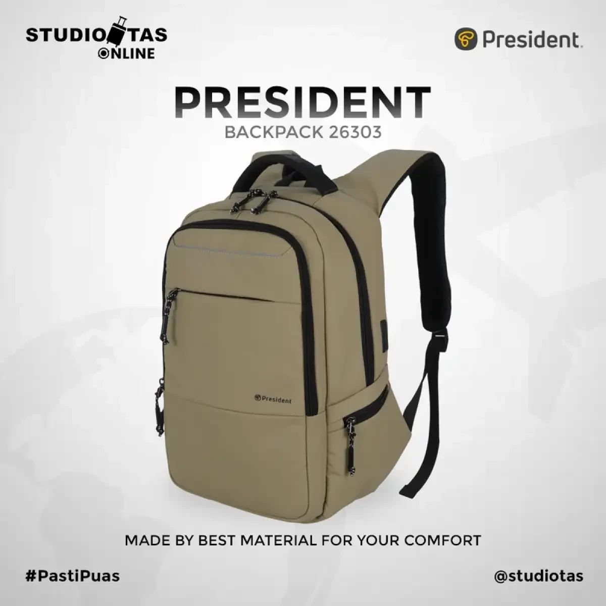 Promo President Backpack 26303-26 Diskon 50% Di Seller Studio Tas ...