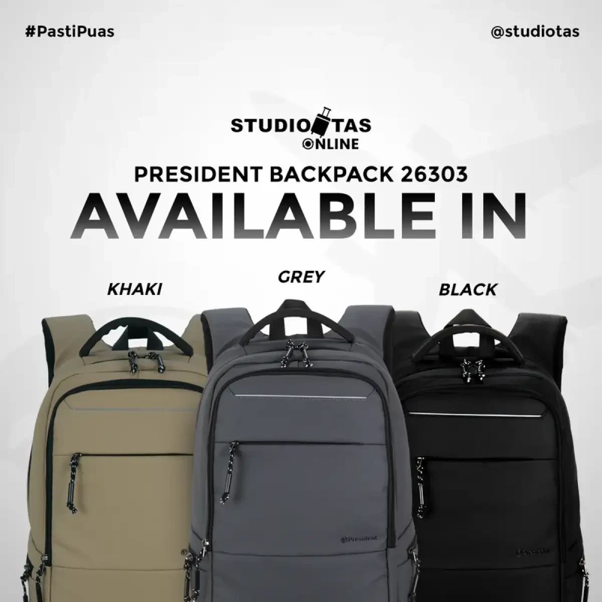 President Backpack Promo President Backpack 26303-26 Diskon 50% Di Seller Studio Tas ...