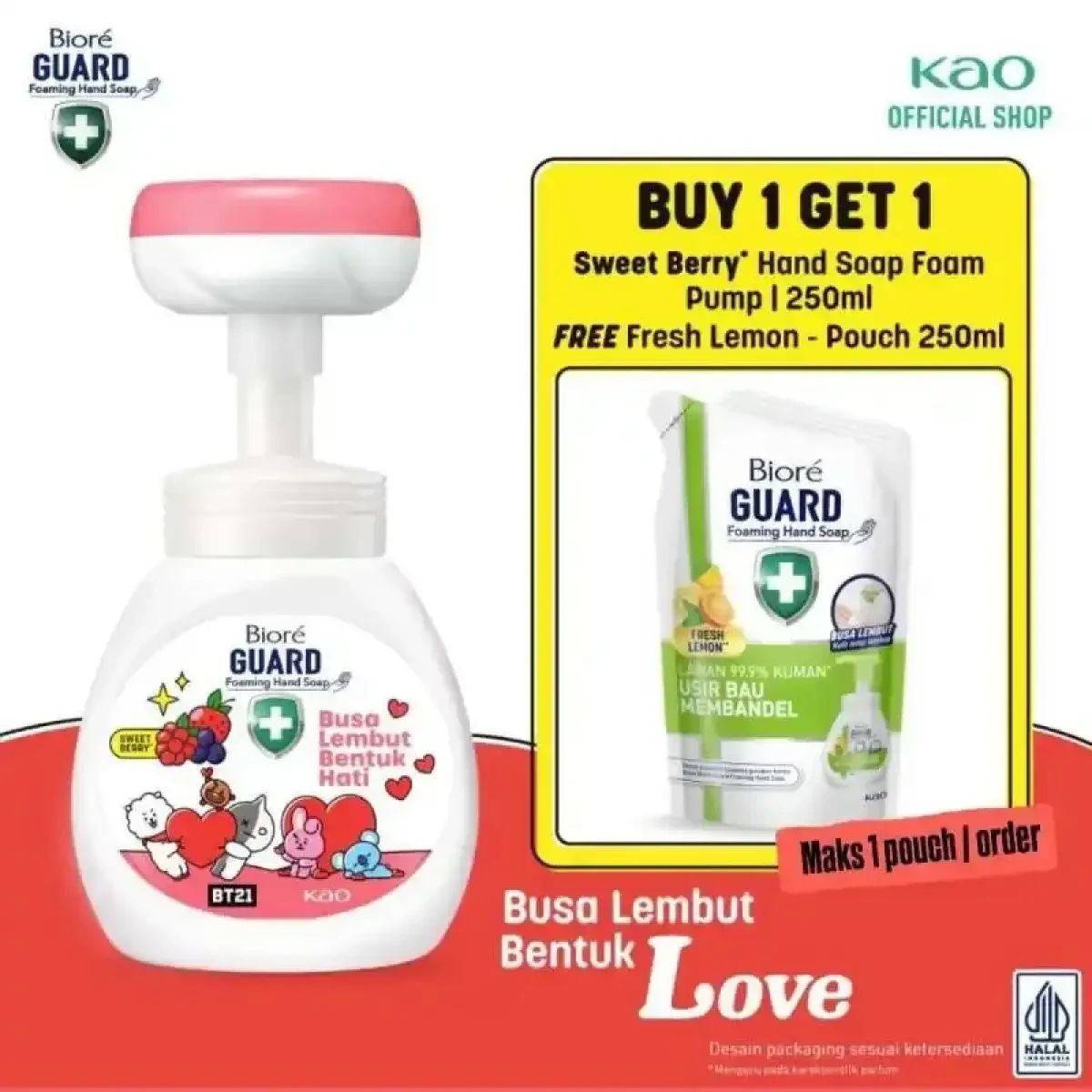 Promo Bandung - Promo B1g1 [bt21 Special Edition B] Biore Guard Foaming ...