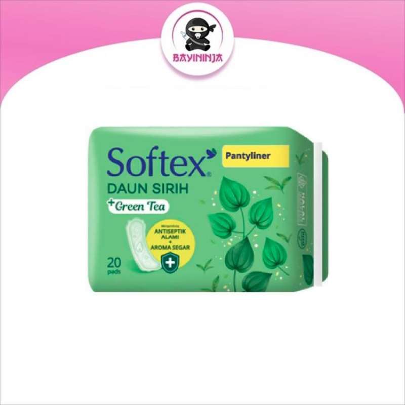Jual Softex Daun Sirih Green Tea Panty Liners [20 Pads] Di Seller