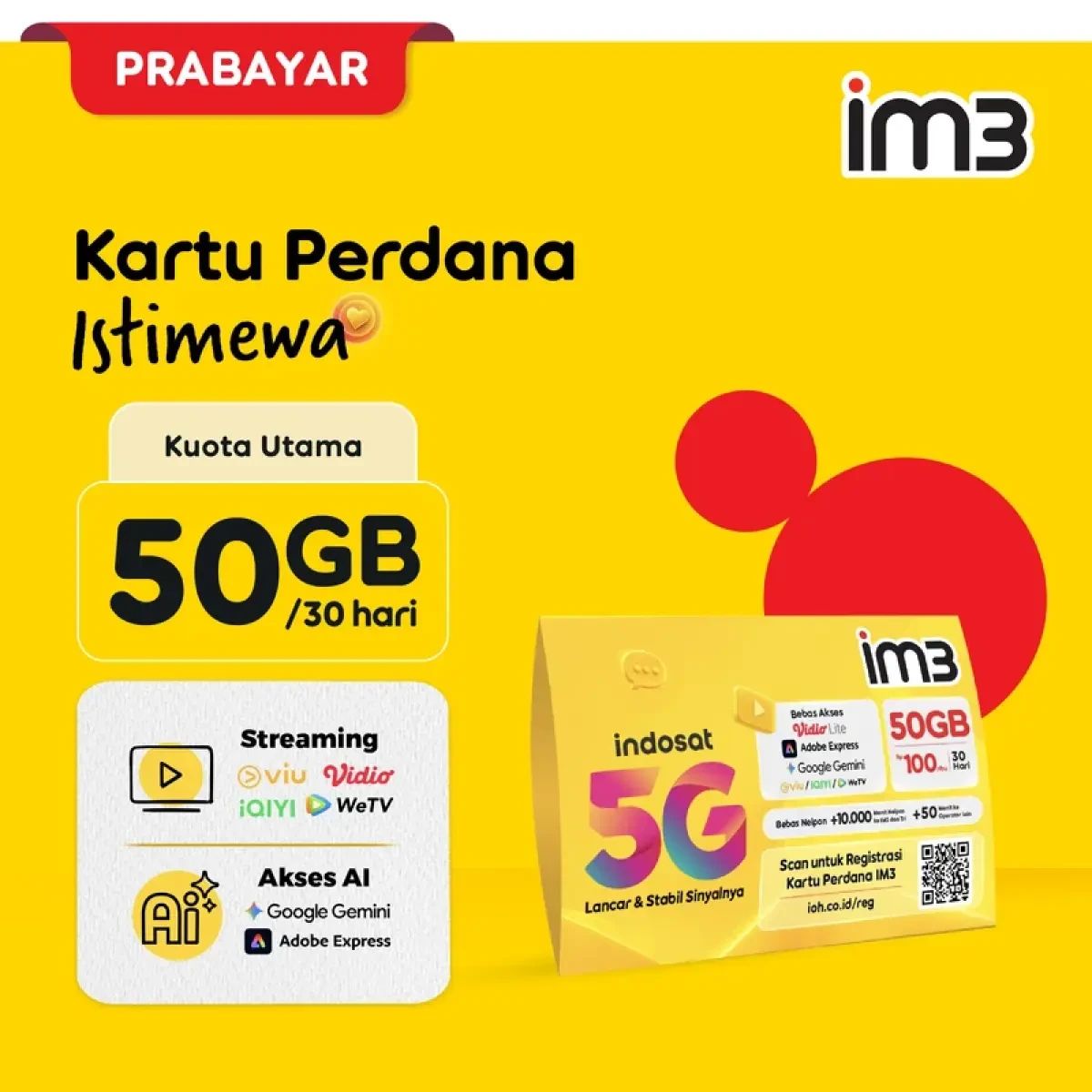 Kartu Perdana - Harga Terbaru September 2026 & Gratis Ongkir