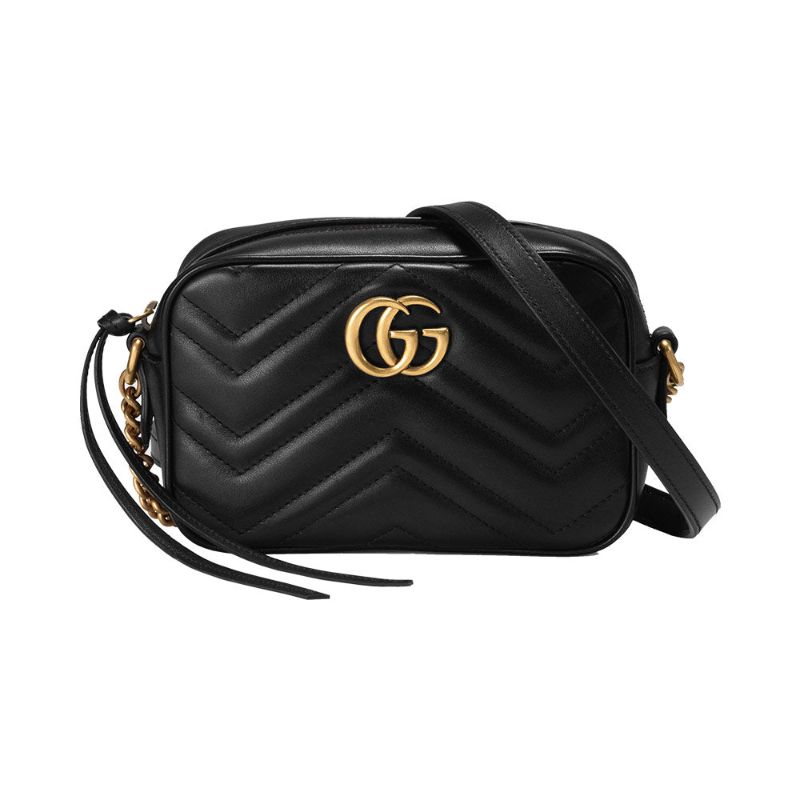 Gucci GG Marmont Camera Bag Mini Black Ghw
