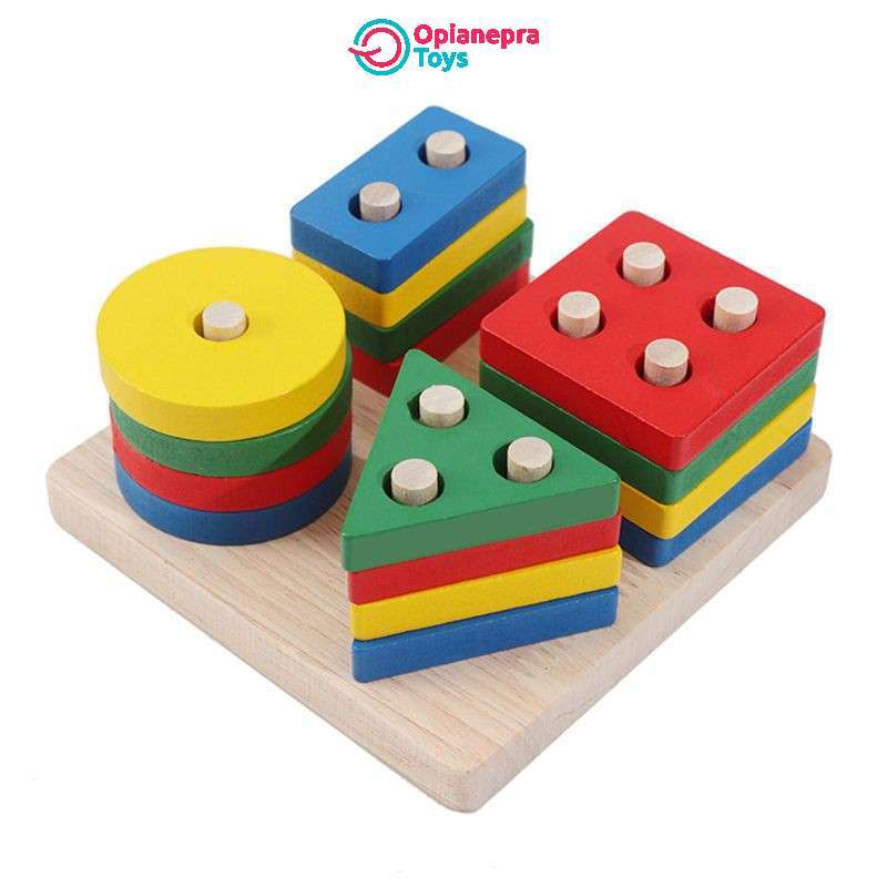 Square Shape Board Promo Onty 4 Square Basic Shape - Geometric Board - Papan Edukasi ...