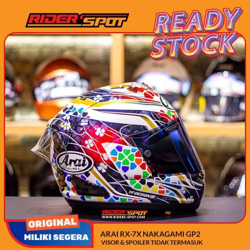 Design Arai Nakagami Helm Motor Arai RX-7X Nakagami GP2 Full Face