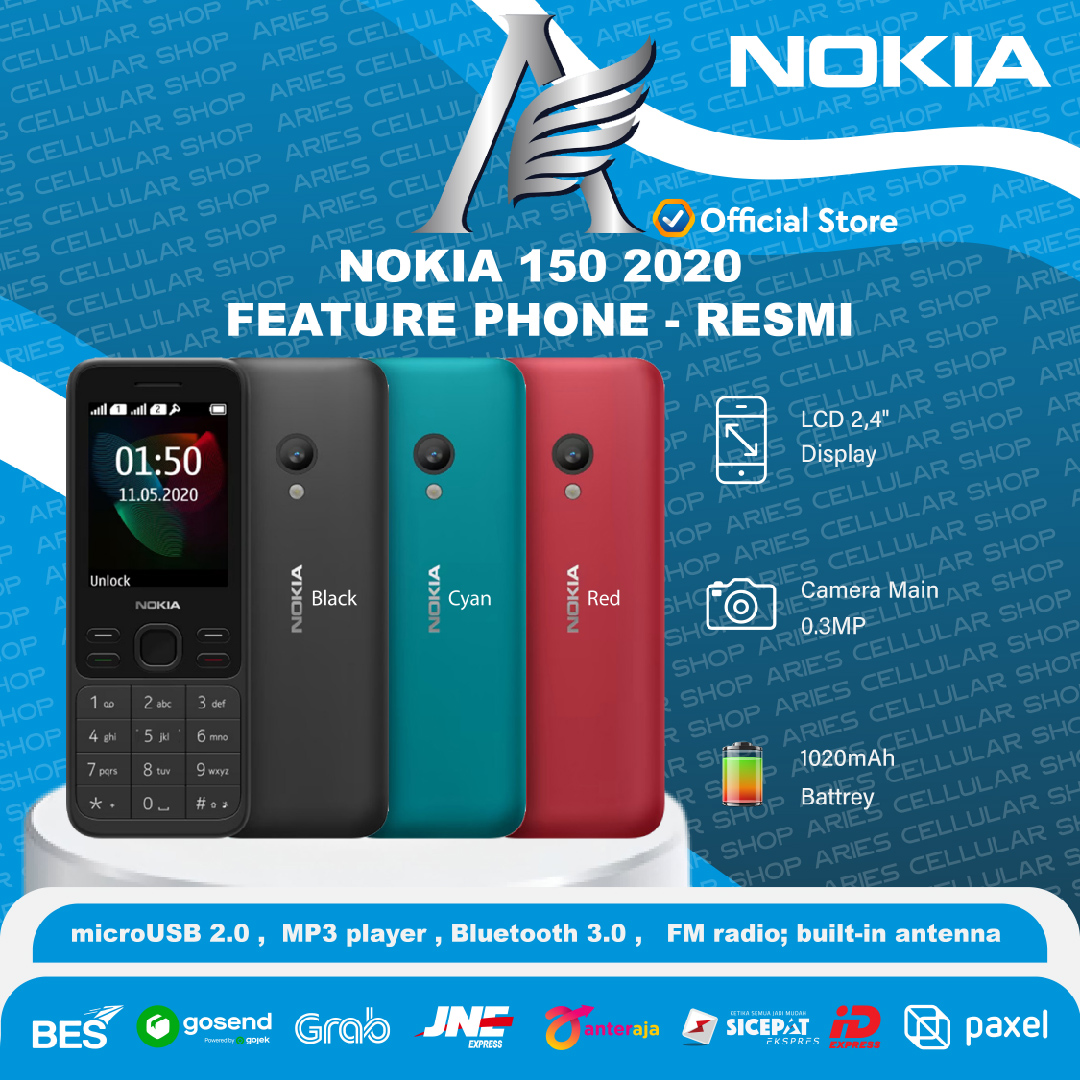 Promo Nokia 150 New 2020 Feature Phone Garansi Resmi Diskon 12% Di ...
