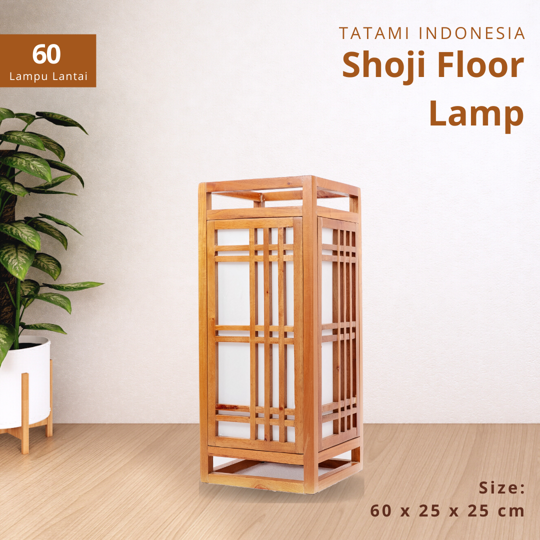 Jual Lampu Lantai 60 Natural Paper Shoji Japanese Stand Lamp di Seller
