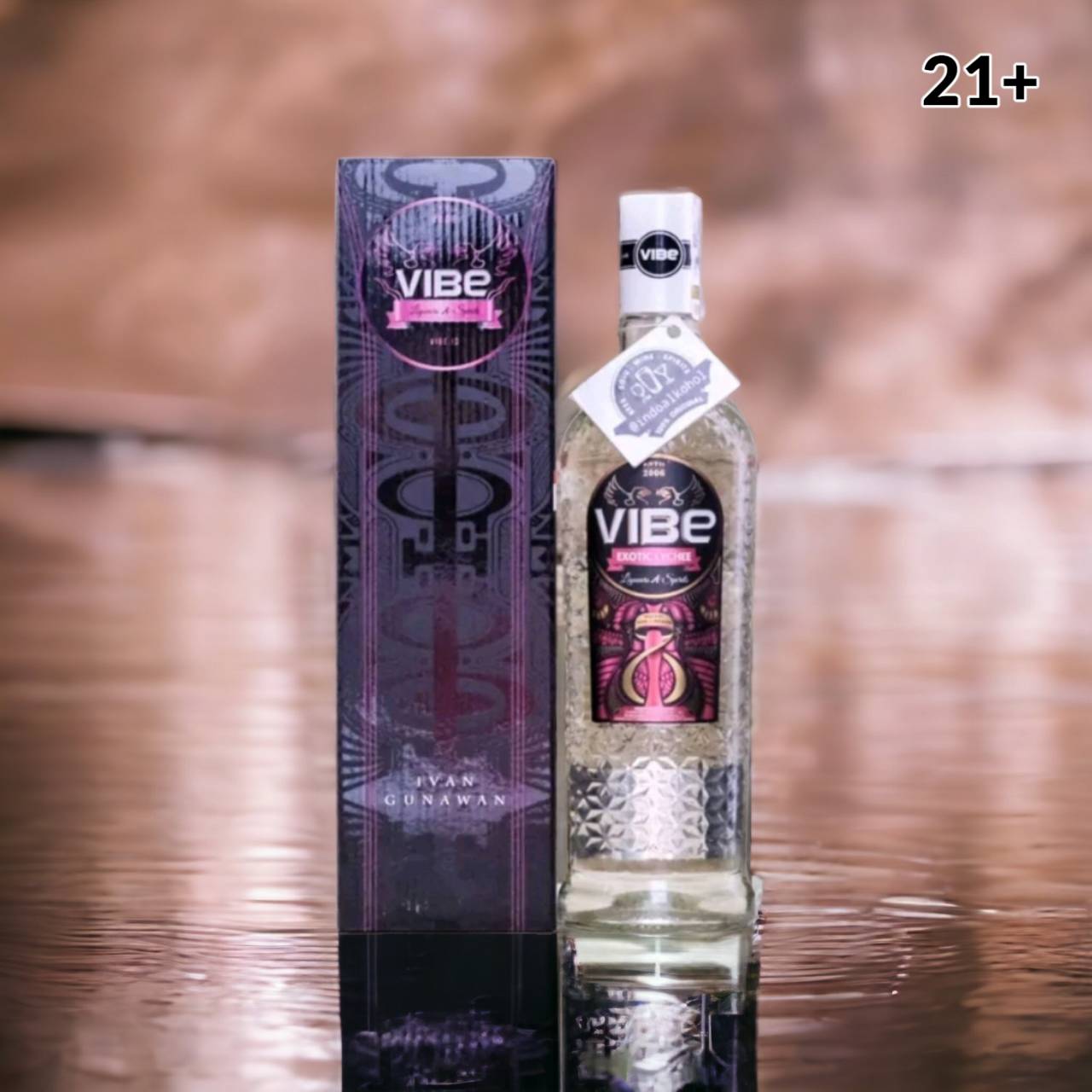 Promo Vibe Exotic Lychee Leci 700ml Indoalkohol Original 100 Diskon 8