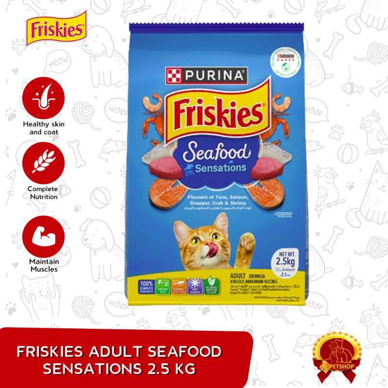 Jual Cat Food Makanan Kucing Friskies Seafood Sensation Kg Di
