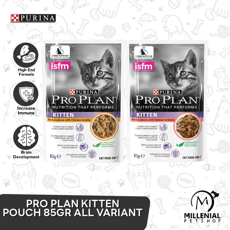 Makanan Kucing Basah Pro Plan Wet 85gr Cat Food ProPlan Pouch Sachet