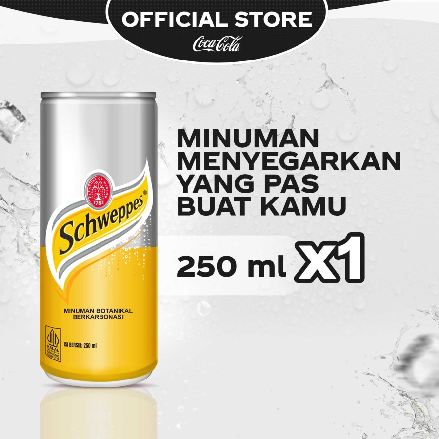 Promo Schweppes Tonic Water Kaleng [250 mL] Diskon 9 di Seller Coca