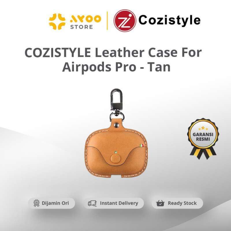 COZISTYLE Leather Case Apple AirPods Pro Tan