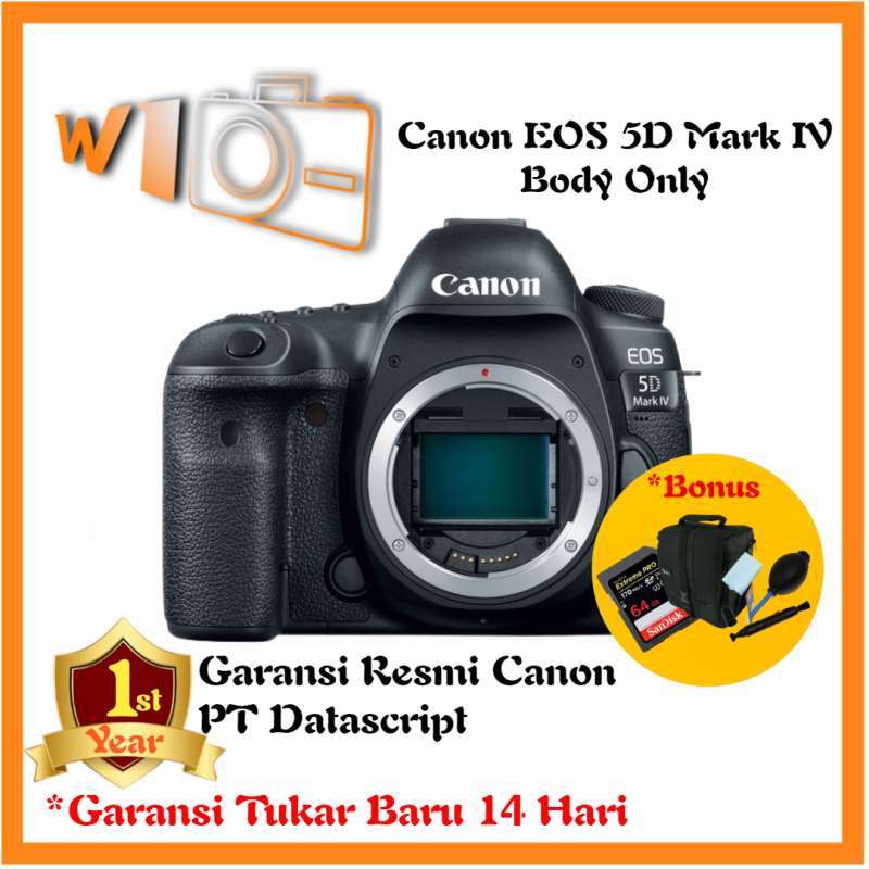 CANON EOS 5D Mark IV BODY ONLY FULL FRAME MIRRORLESS CAMERA GARANSI RESMI