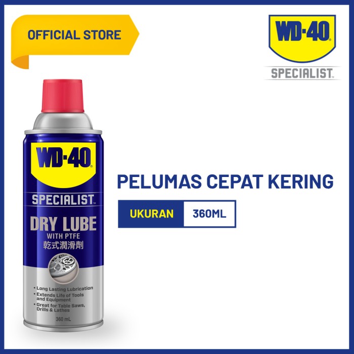 Jual Wd40 Specialist Dry Lube 360ml Pelumas Kering Ptfe Di Seller Wd