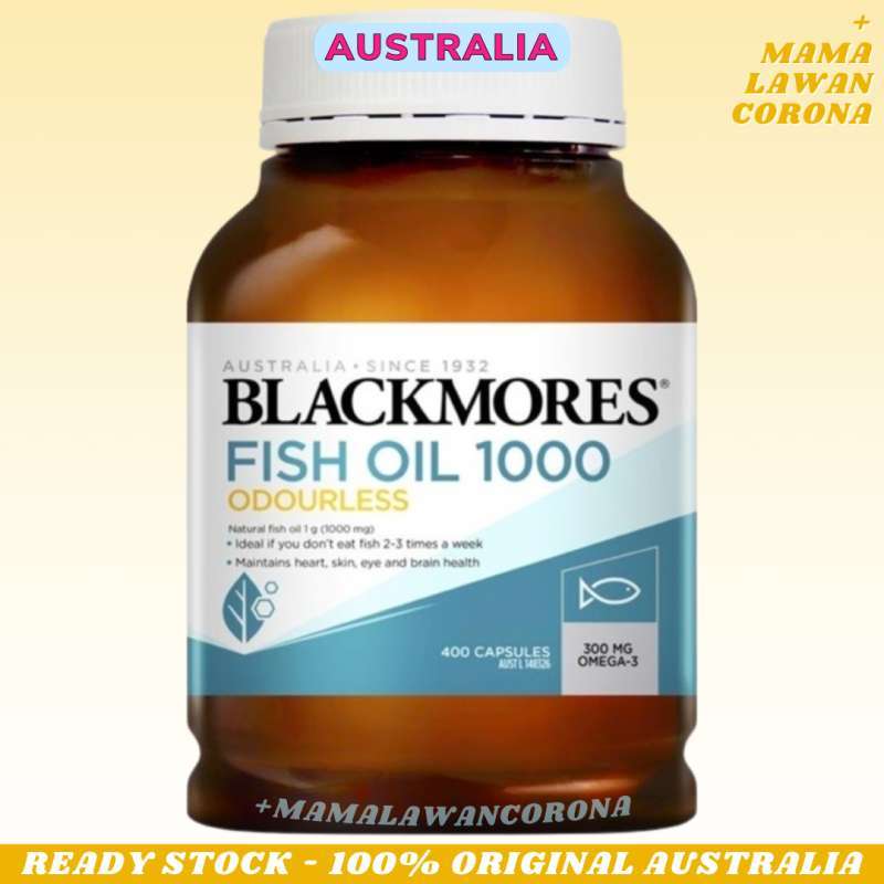 Jual Blackmores Australia Odourless Fish Oil 1000 Mg 400 Caps