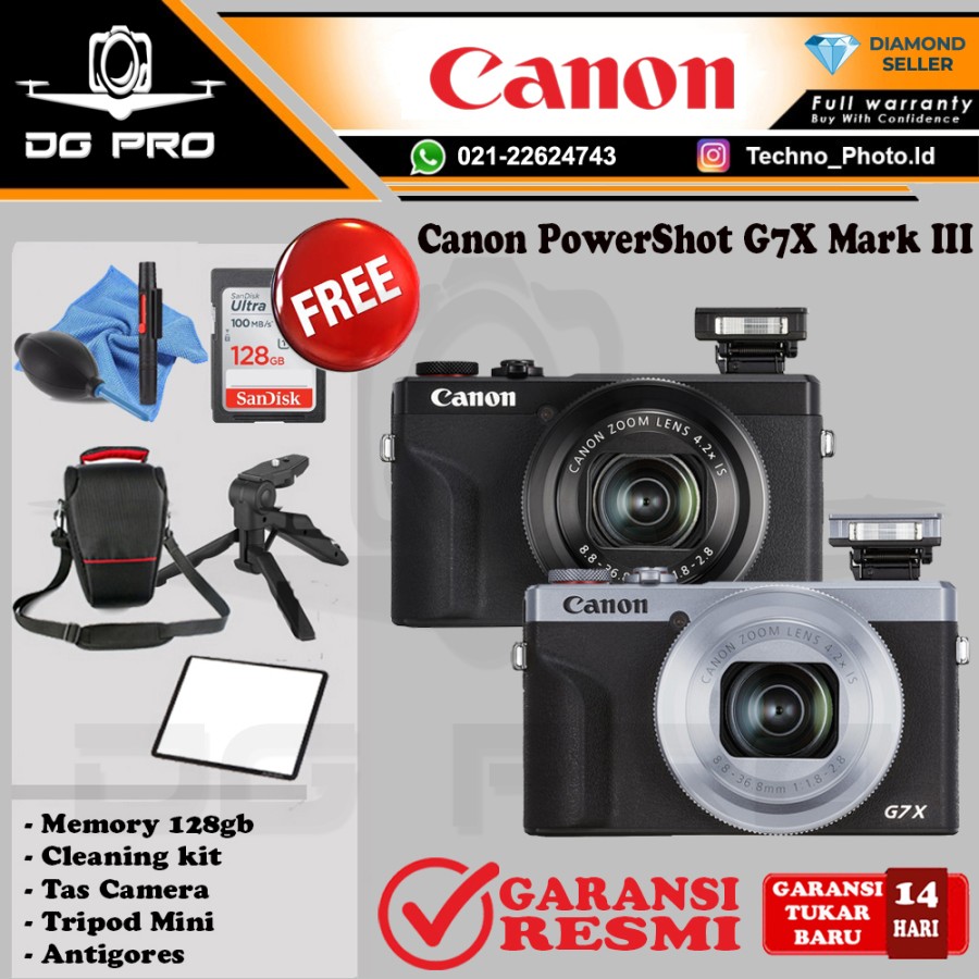 Jual Canon Powershot G7x Mark Iii Distri G7x G7 X Mark 3 Kamera Vlog Di Seller Dg Pro
