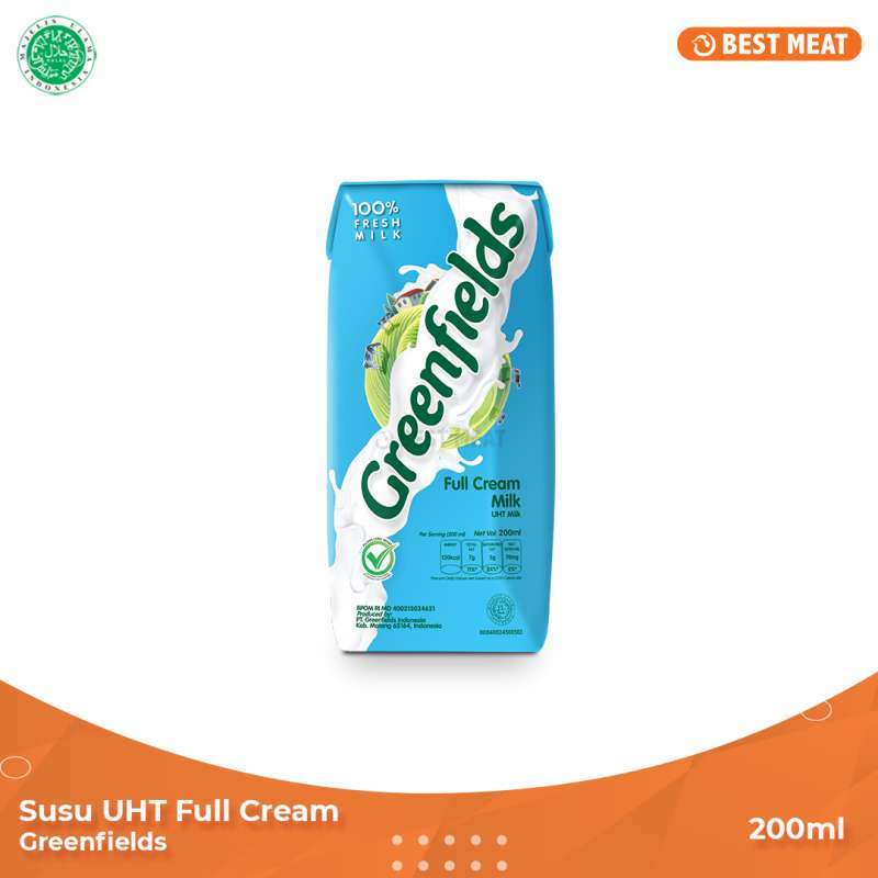 Jual Greenfields Full Cream UHT [200 mL] di Seller BEST MEAT CONDONG