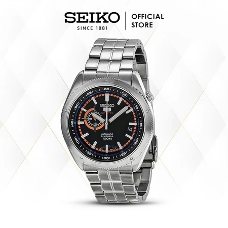 Jam Tangan Pria Seiko 5 Sports Automatic Stainless Black SSA067 Original