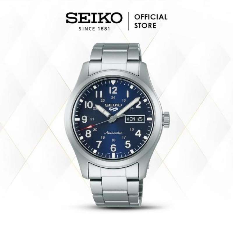 Stainless Steel Seiko Sport Military Automatic Jam Tangan Pria