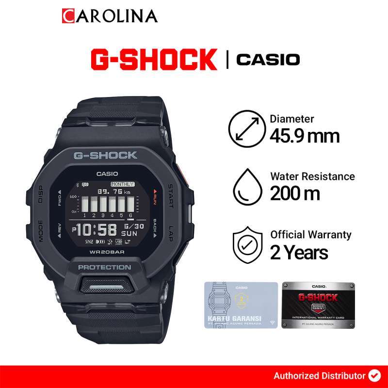 Jual Jam Tangan Unisex Casio G-Shock Gbd-200-1d G-squad Black