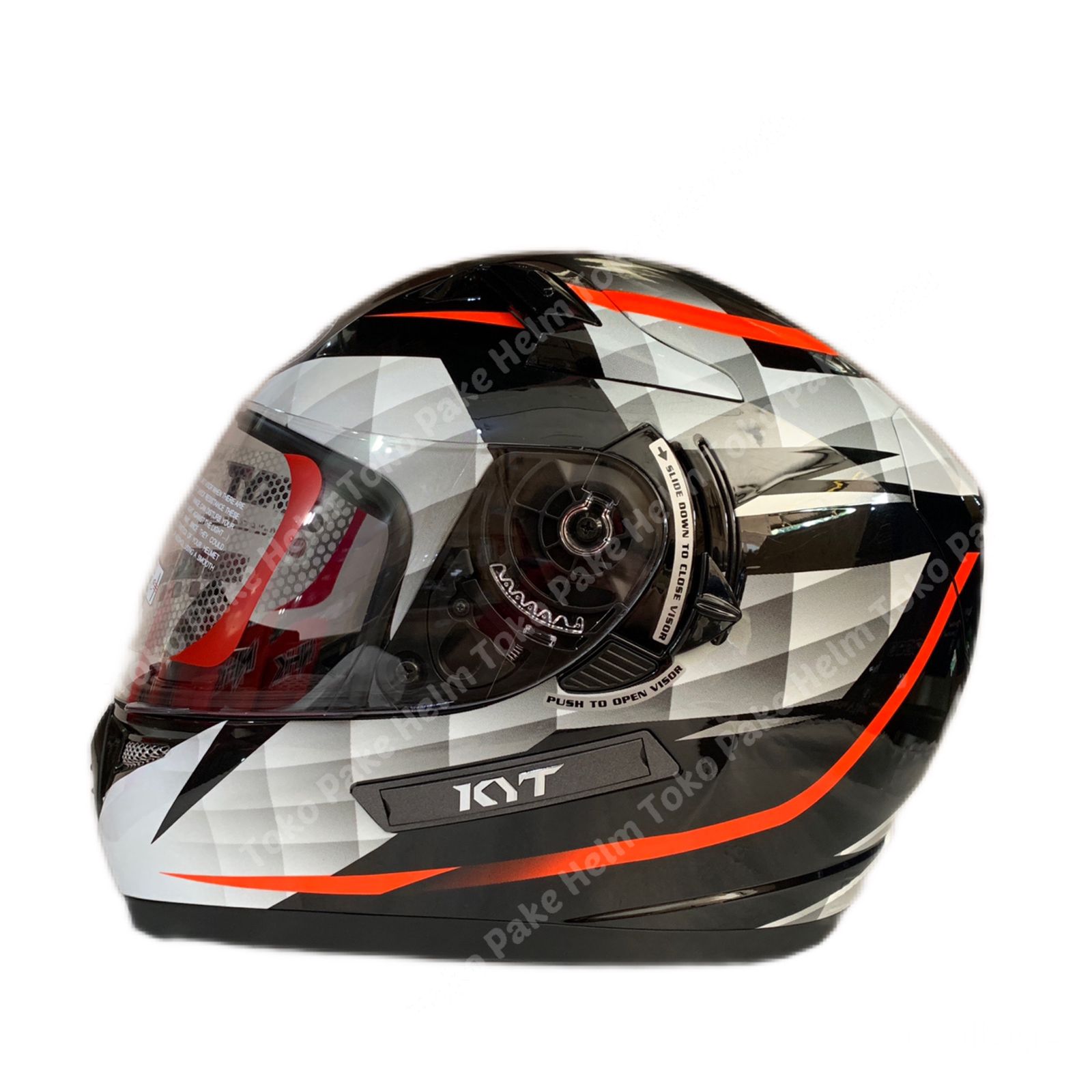 Helm kyt full shop face double visor