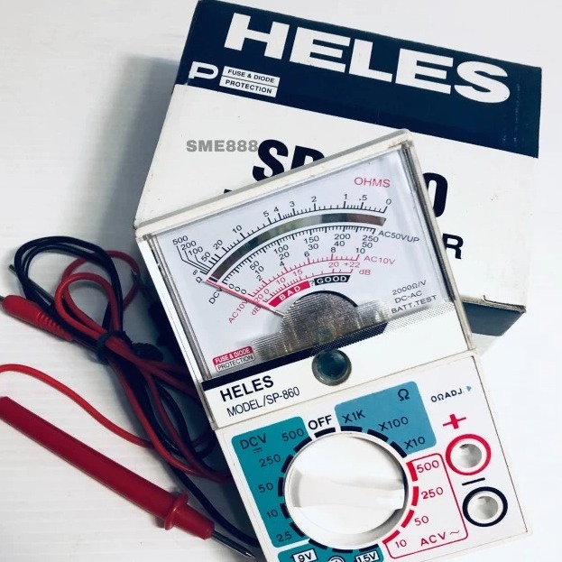 Jual Multitester ANALOG HELES SP860 BUZZER di Seller Buana Elektrik Pinangsia, Kota Jakarta