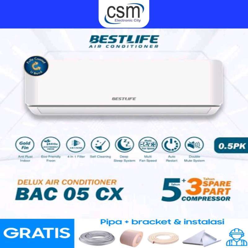 Promo Ac Bestlife 1/2 Pk Bac05cx 1/2 Pk [free Instalasi+material