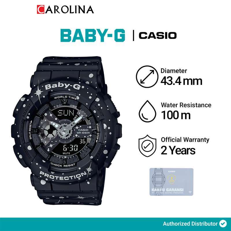 Jual Jam Tangan Wanita Casio Baby g Ba 110st 1a Starry Sky Series Digital Analog Dial Black Twinkling Stars Resin Band Di Seller Carolina Watch Official Store Lontar Kota Surabaya Blibli