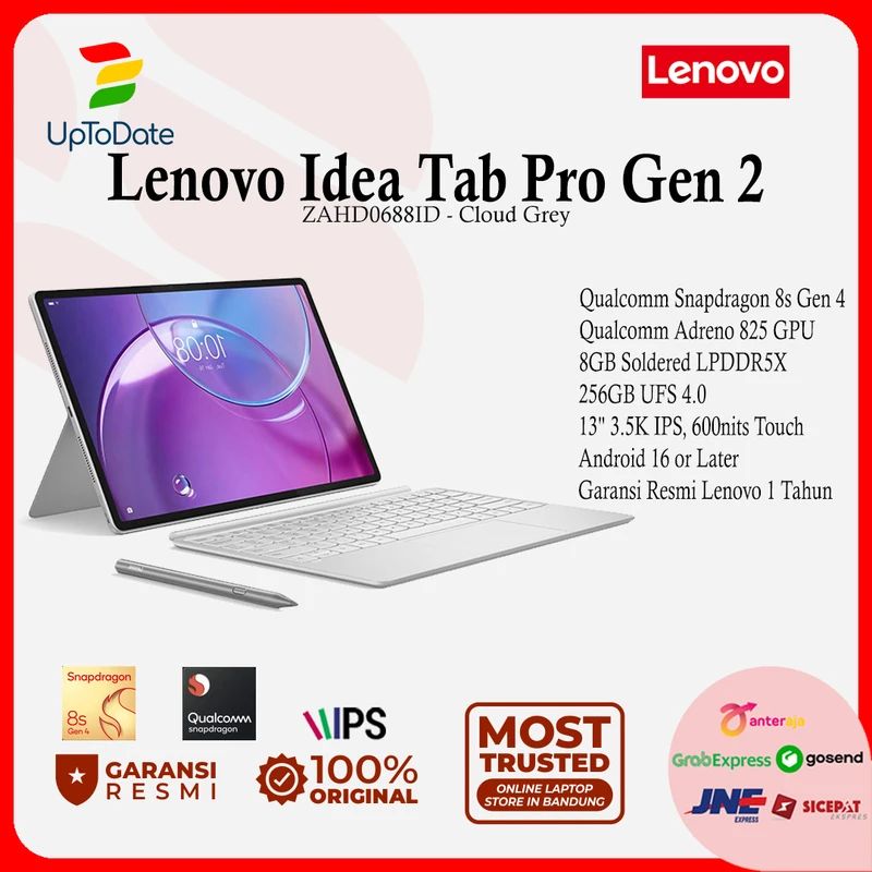 Promo Lenovo Idea Tab Pro Gen 2 88id Qualcomm Snapdragon 8s Gen 4 8gb ...