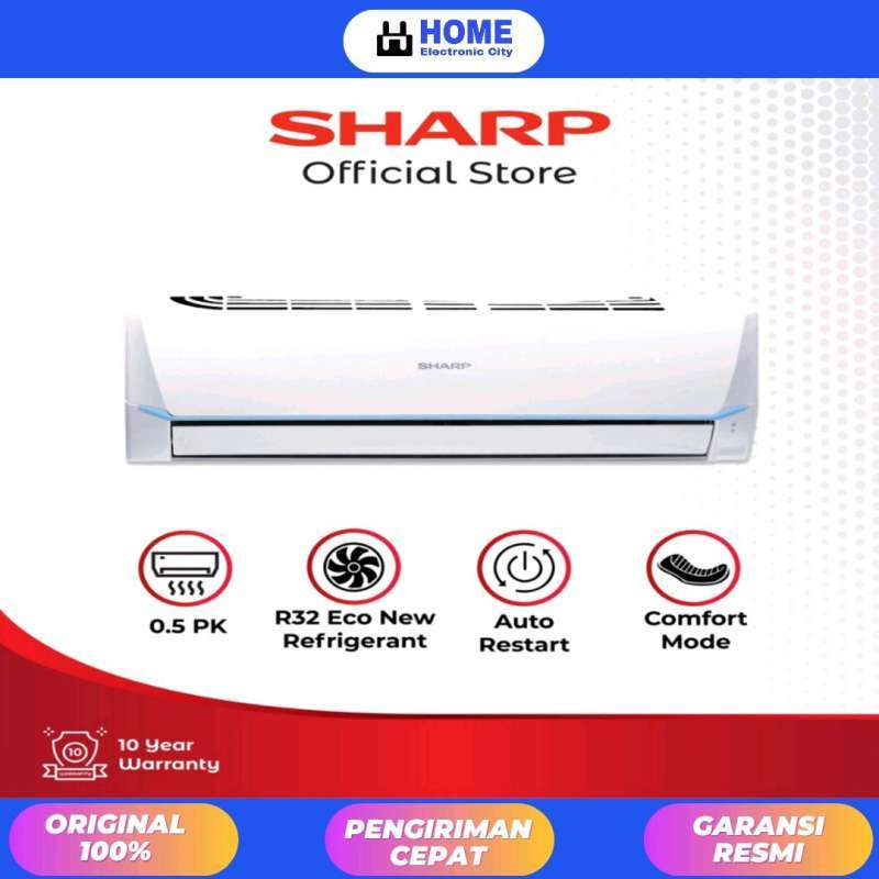 Jual Ac Sharp 1/2 Pk Aha5say 1/2 Pk Thailand R32 [indoor+outdoor Unit