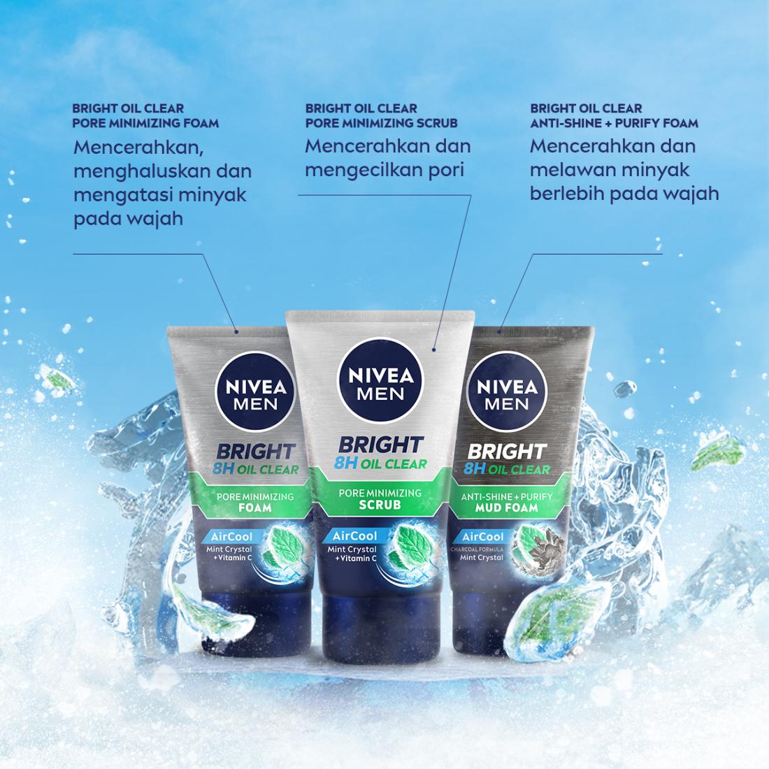 Promo [last Chance] NIVEA Men White 8h Oil Clear Anti-shine