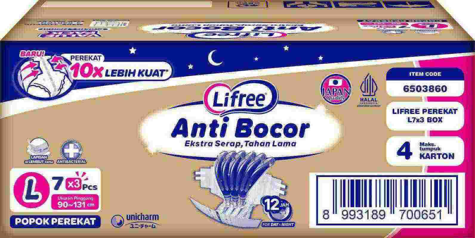 Promo Lifree Popok Dewasa Perekat Box L21 [carton] Diskon 20% Di Seller ...