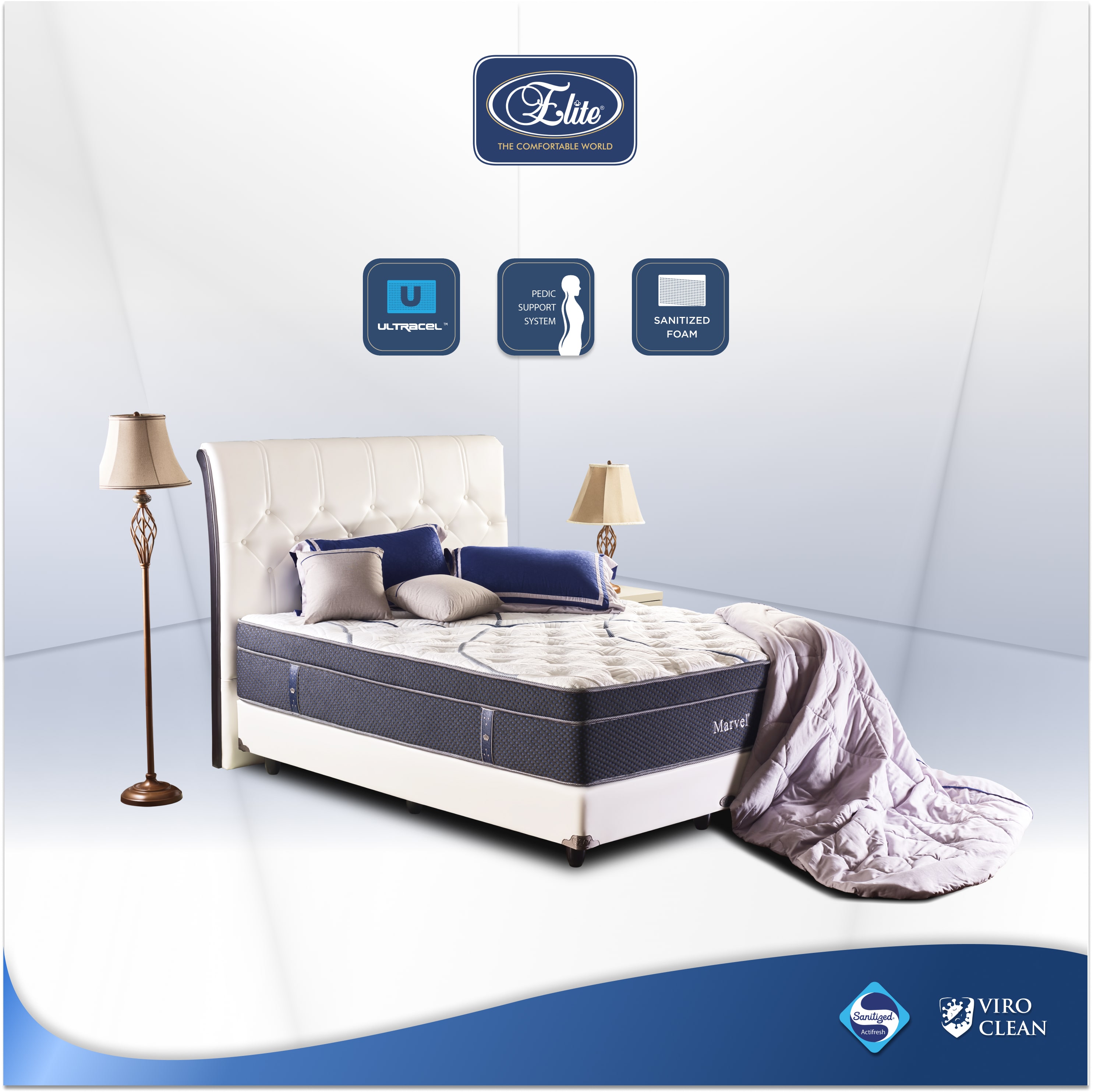 Promo Elite Springbed Kasur Marvel New Edition 120 X 200 Full Set Diskon 68 Di Seller Elite