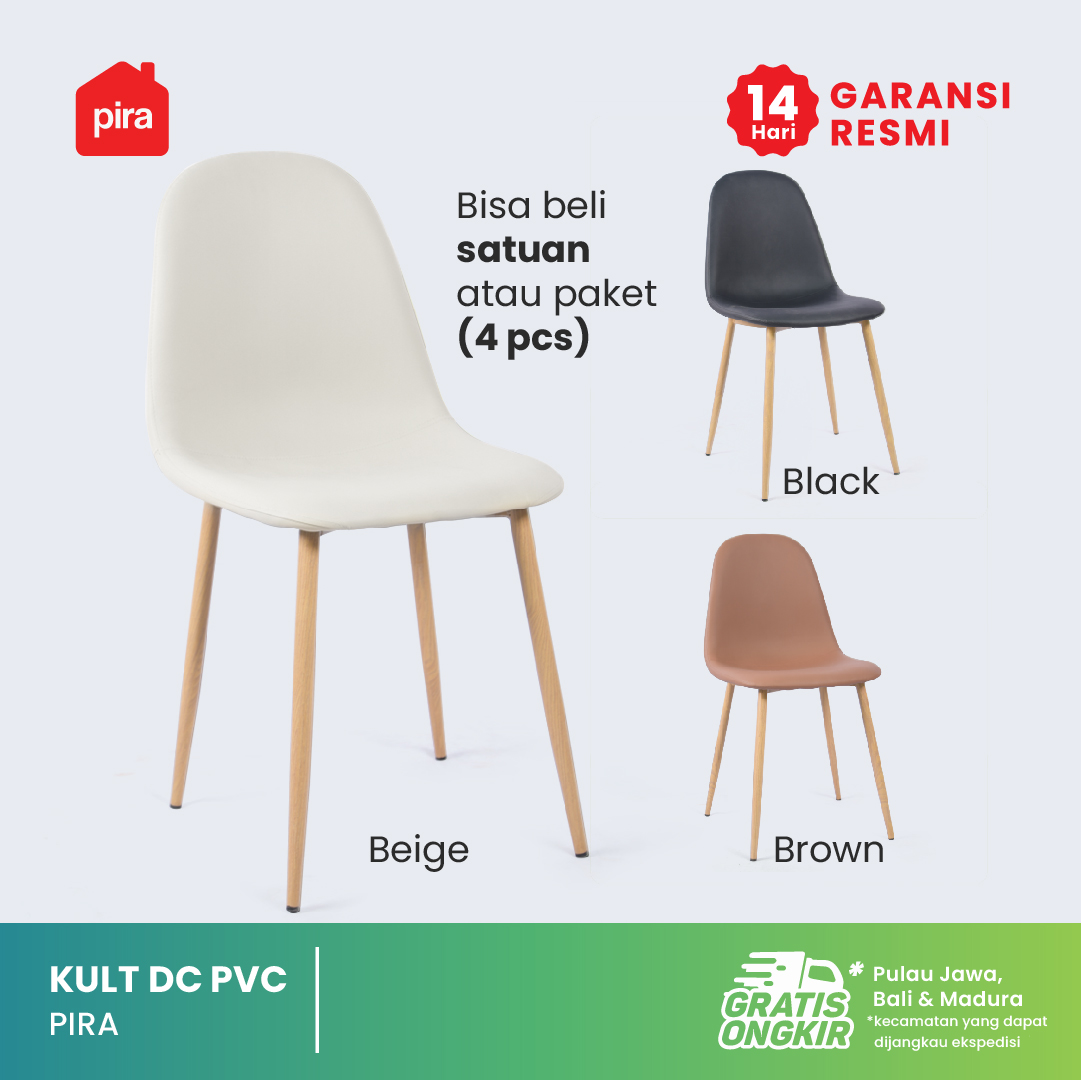 Jual PIRA - KULT DC PVC Kursi Kerja / Kursi Makan / Kursi Belajar ...
