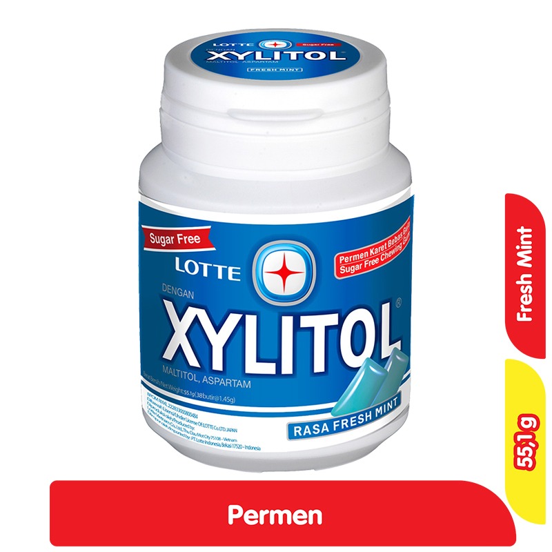 Jual Lotte Xylitol Permen Karet Fresh Mint 55.1 G Di Seller Alfamart