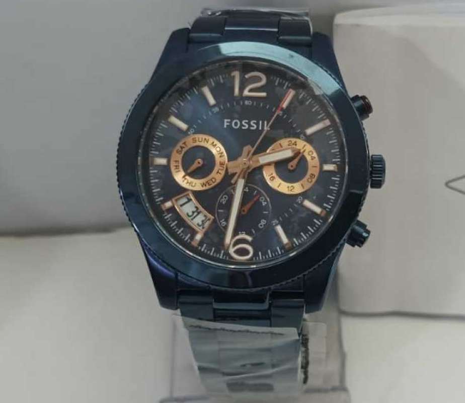 JAM TANGAN WANITA FOSSIL ES4093 NAVY ORIGINAL