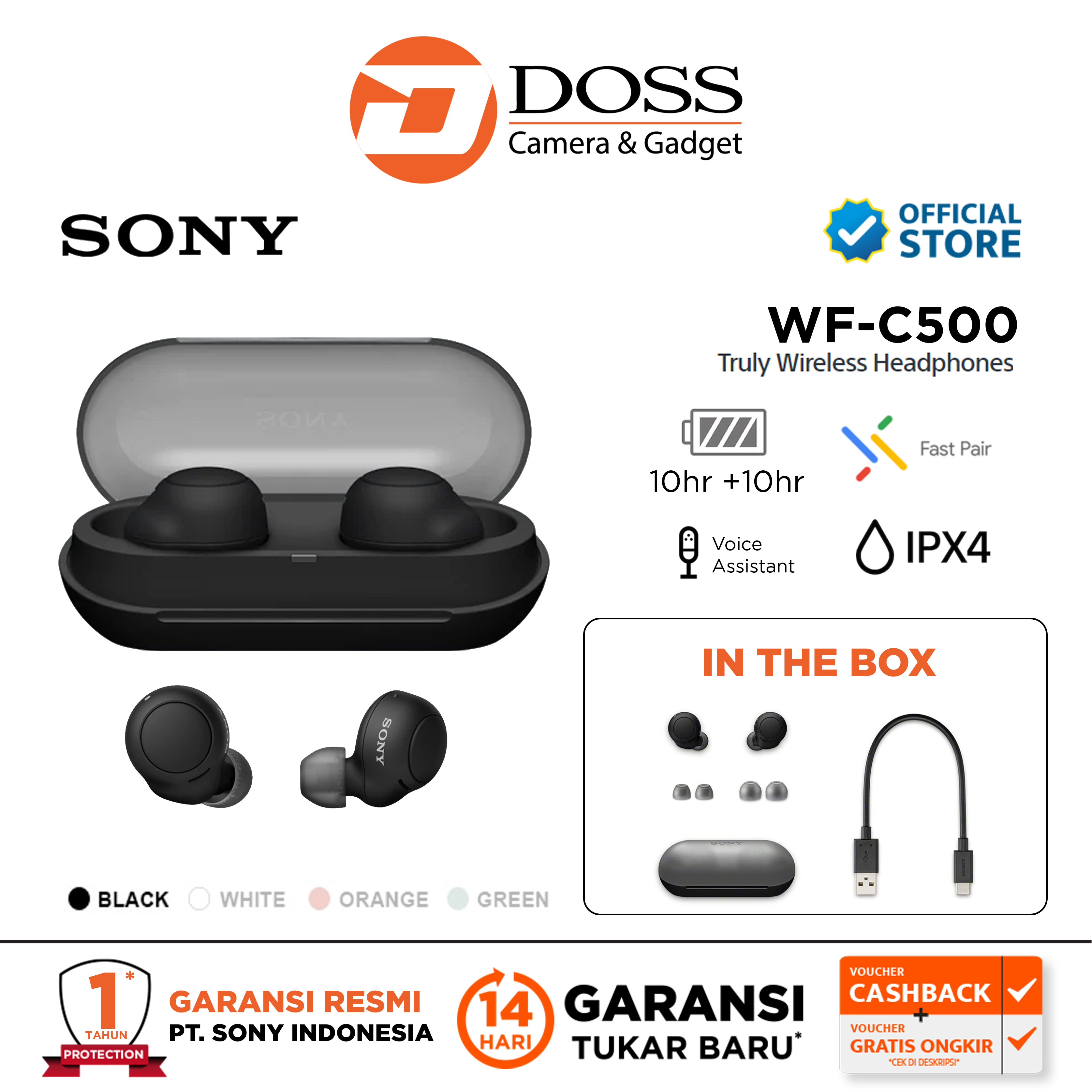 Sony WFC500 True Wireless Earphones
