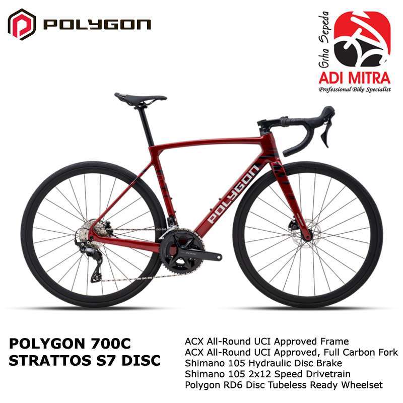 Jual Polygon Strattos S7d 700c Road Bike Sepeda Balap Di Seller Adimitra Online Adimitra Online Kota Yogyakarta Blibli