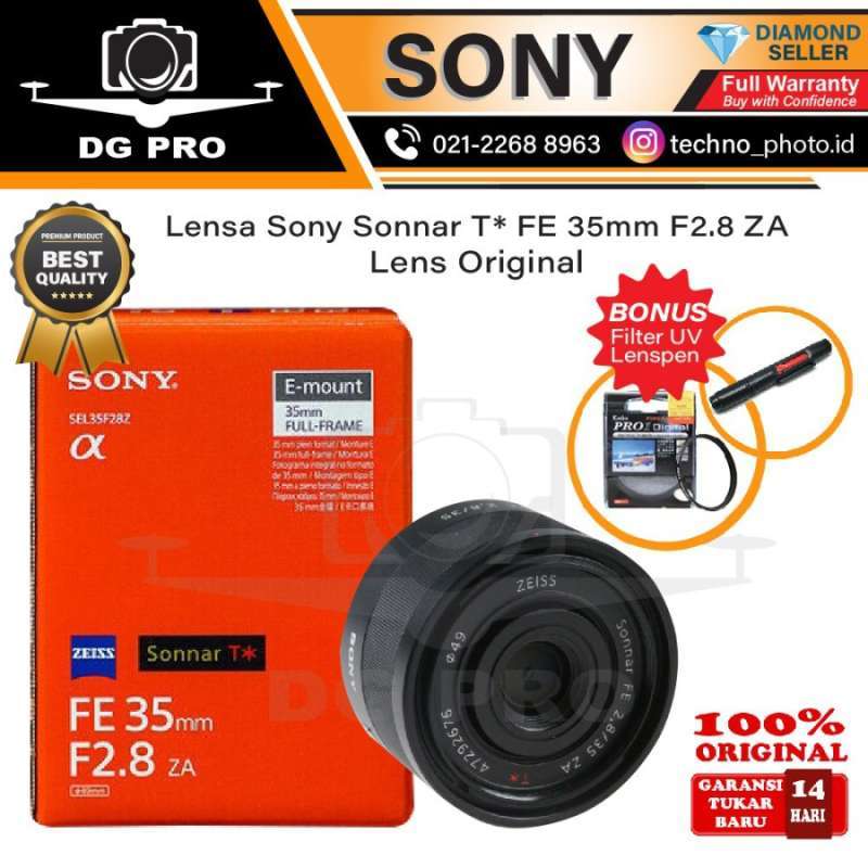 Lensa Sony Sonnar T* FE 35mm ZA Lens Original Garanso Resmi